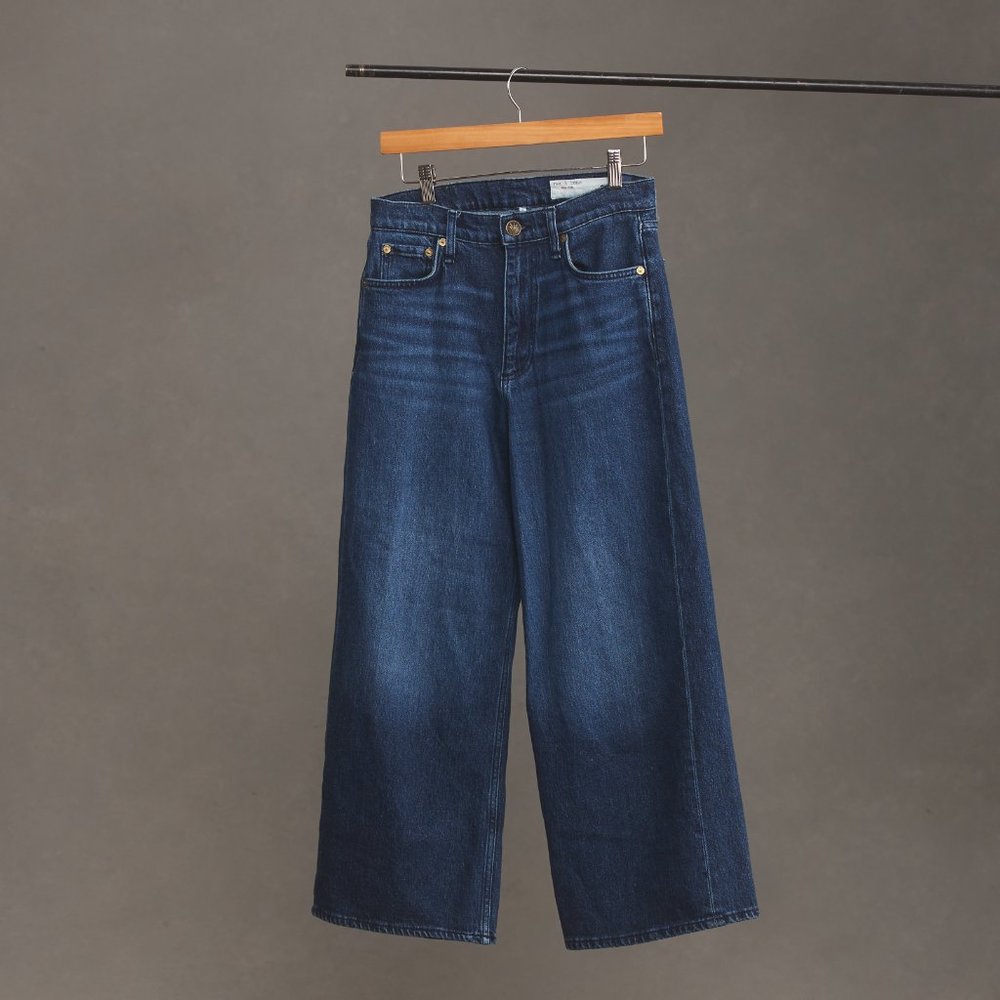 Rag and Bone Andi High Rise Ankle Wide Leg